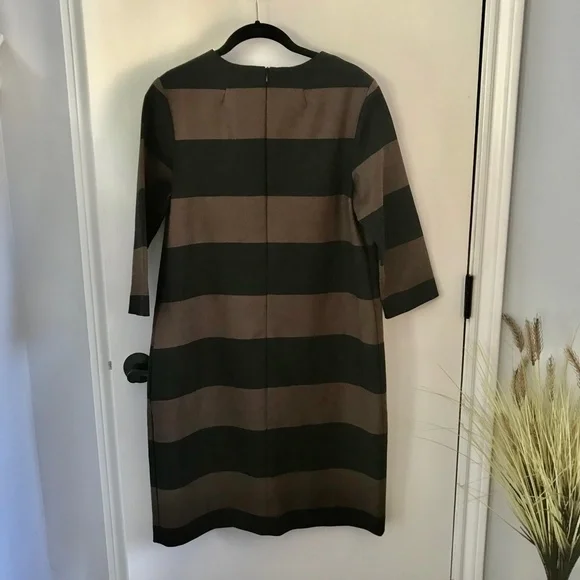 Marimekko Eerika Dress, size 42 (US size 12), Brown & Black - Picture 2 of 11